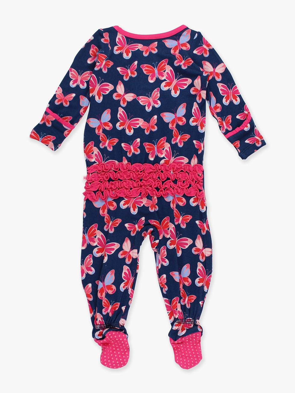 Thumbnail: Butterfly Bliss Ruffle One Piece Footie