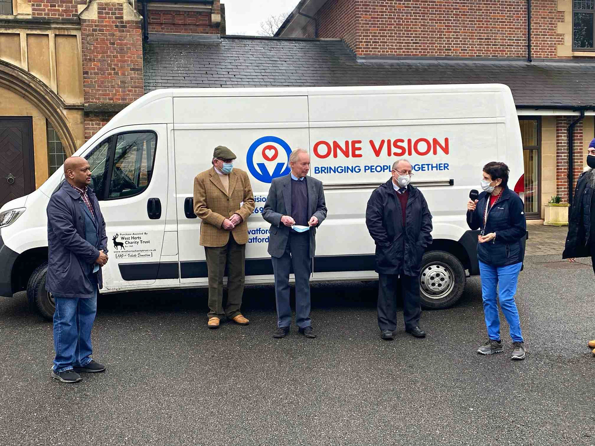 One Vision minibus donation