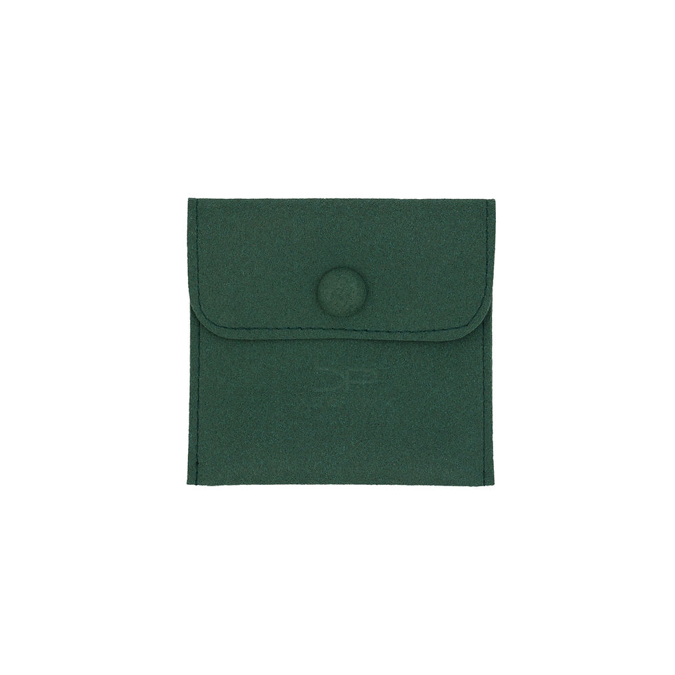 Thumbnail: dark green jewely pouch