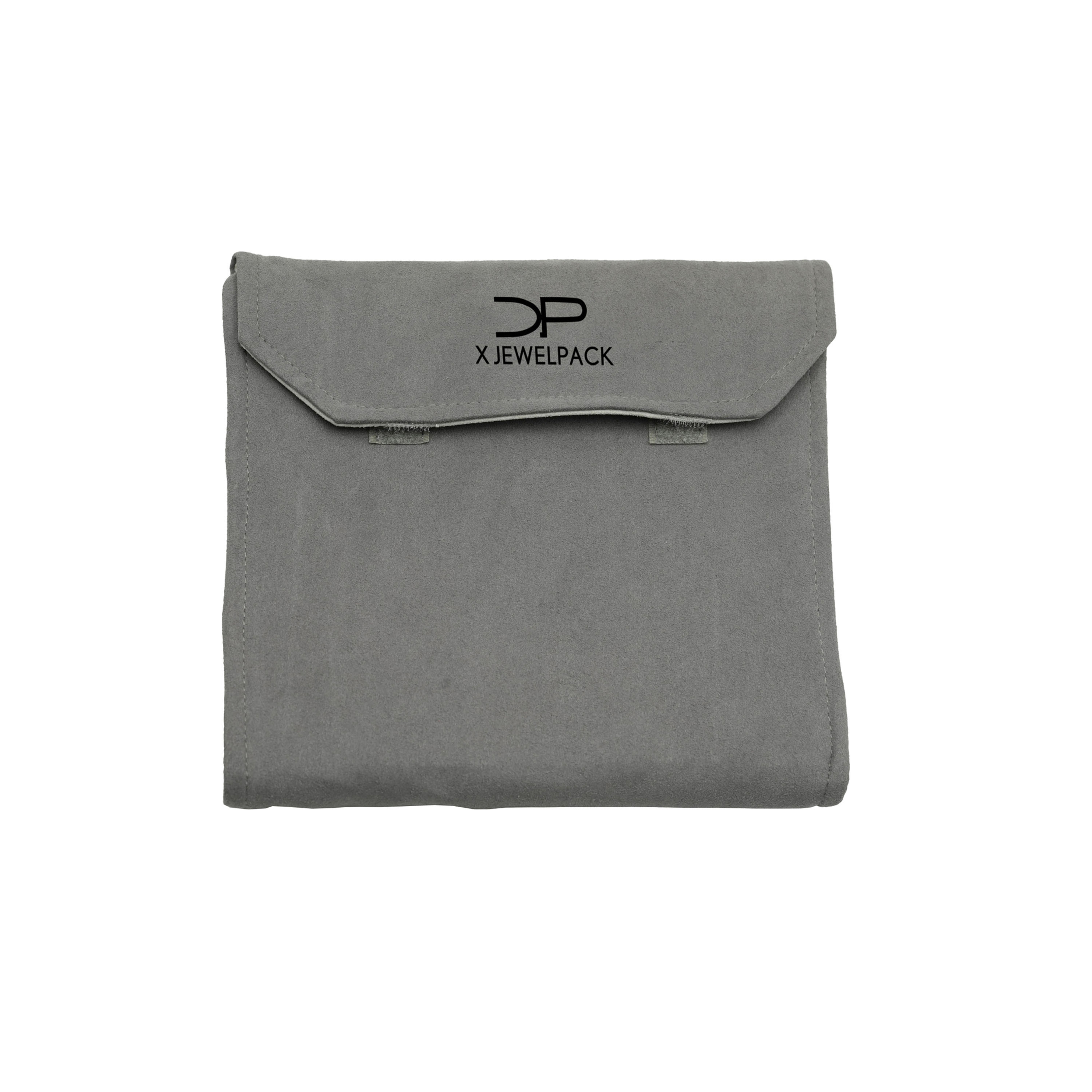 Microfiber Jewelry Pouch with Snap Button for Necklace