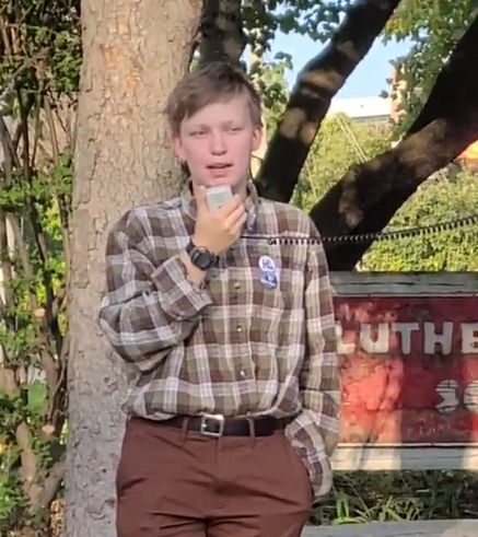A student expresses thoughts about Youngkin's anti-trans policy
