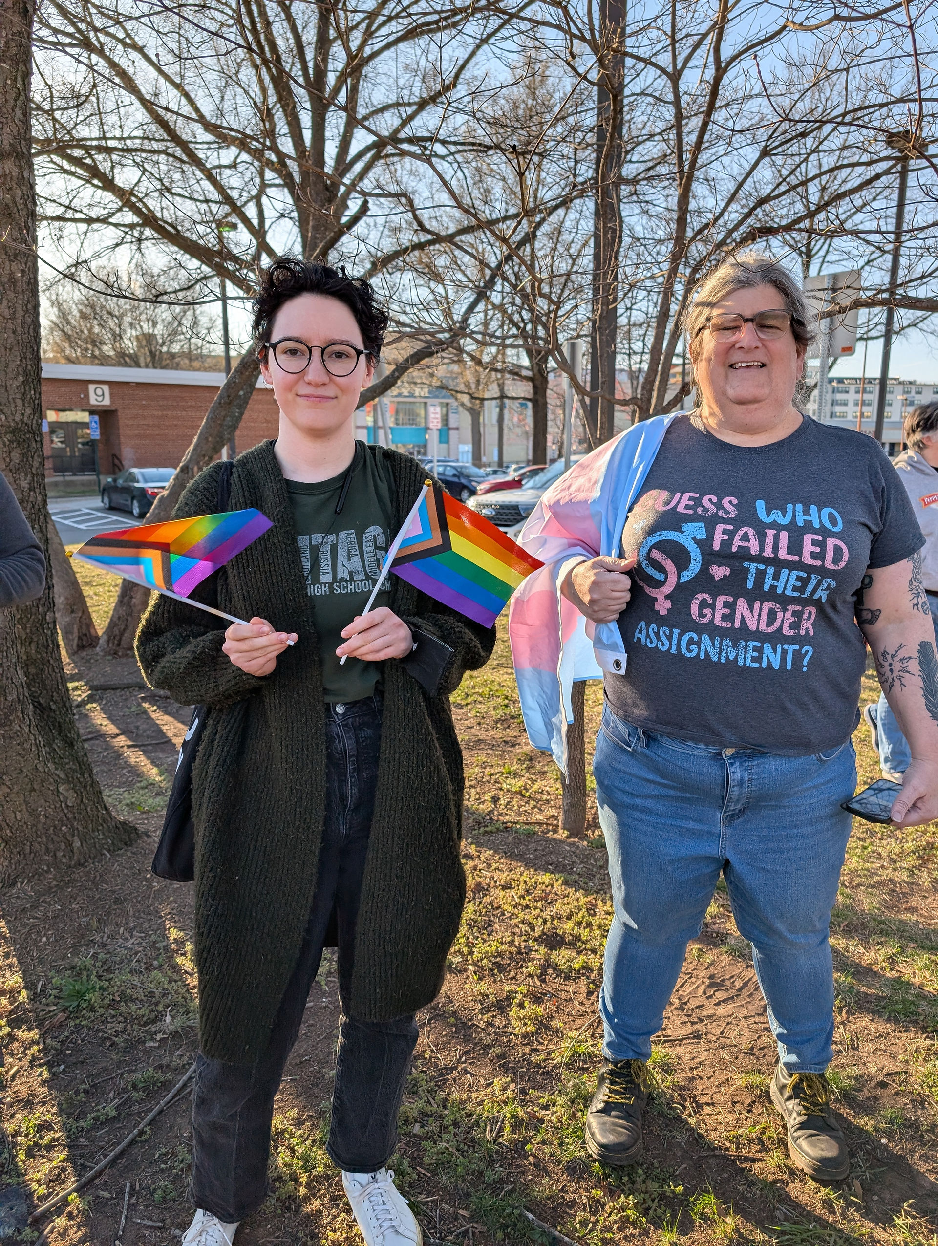 Rallygoers supporting TDOV