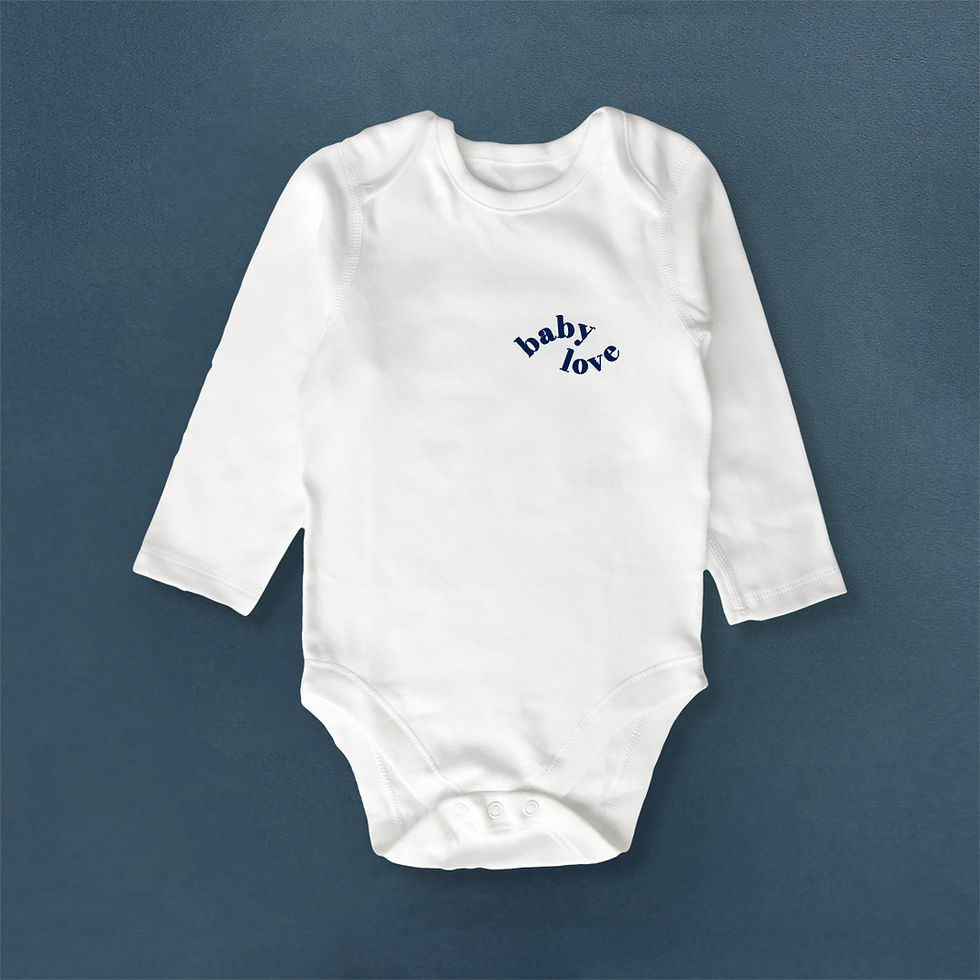 Miniature : Body baby love velours manches longues
