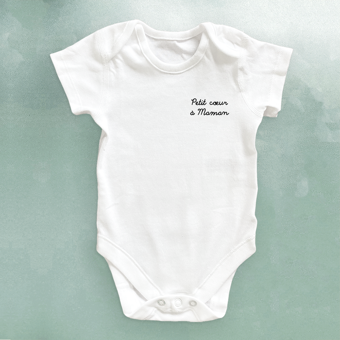Body Petit cœur à Maman manches courtes
