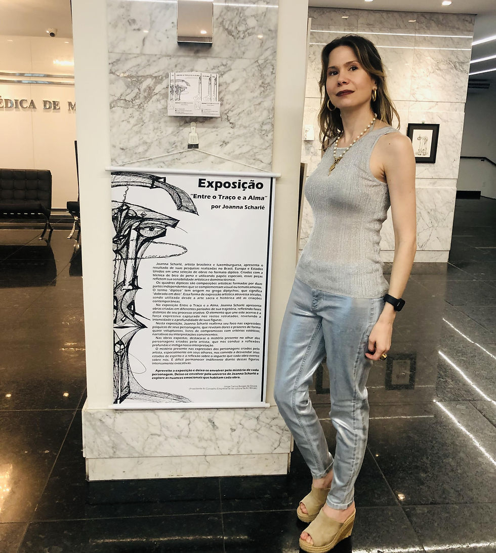 Exposição de Joanna Scharlé na Associação Médica de Minas Gerais