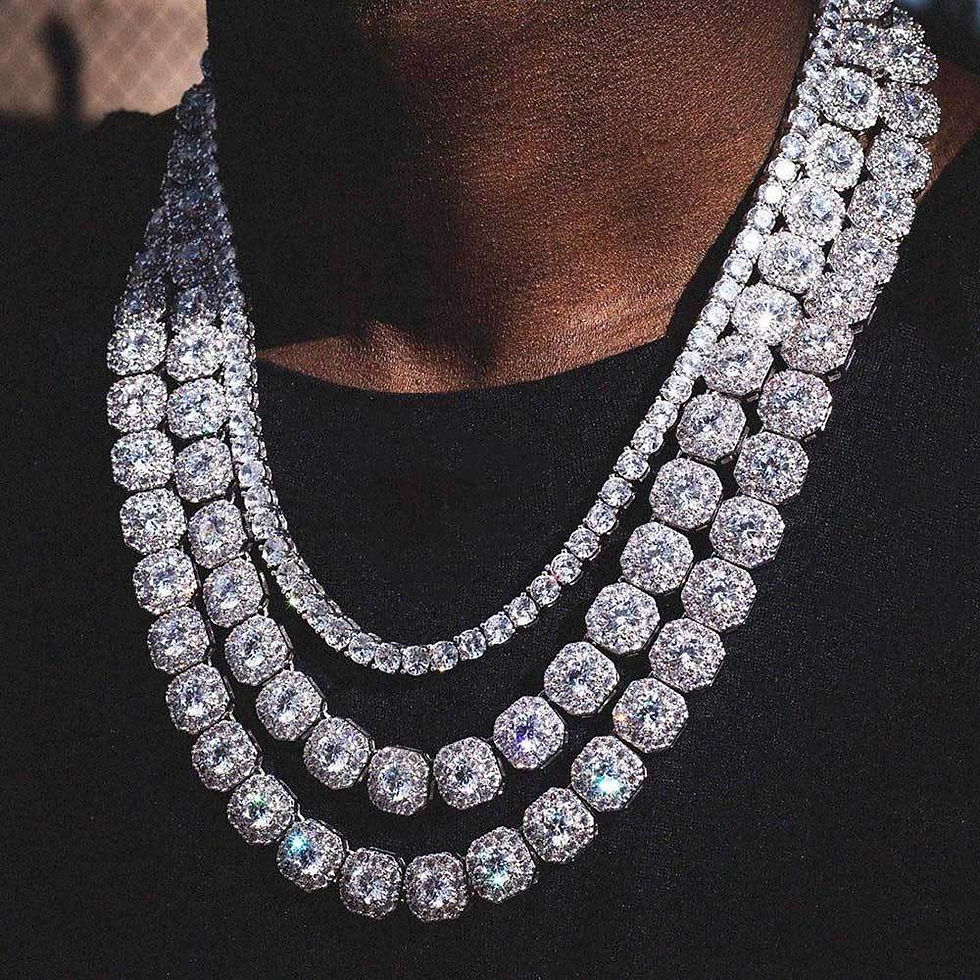Thumbnail: Zircon Necklace & Bracelet Set