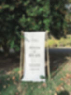 Thumbnail: Wedding Linen Fabric Personalized Linen Wedding, Welcome Sign, Custom Fabric Banner, Size 28x70 inches - 28x70 inch | No.1
