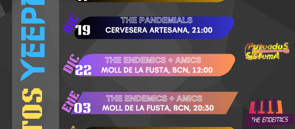 Más conciertos para finales del 2024 y principios del 2025