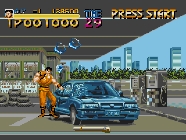 [Mega Drive] Final Fight MD includes the bonus round where you beat up a car!