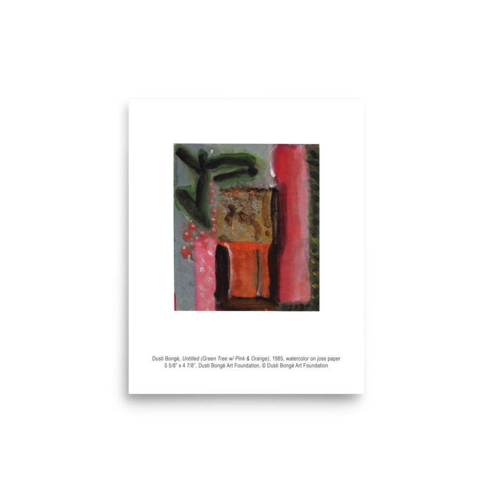 Untitled (Green Tree w/ Pink & Orange), Print 8 x 10