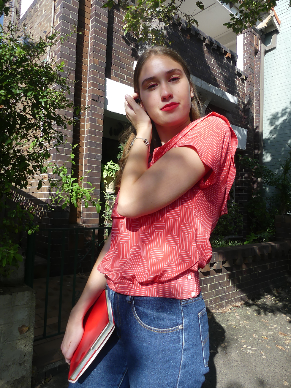 Thumbnail: 80's double layer sailor shirt