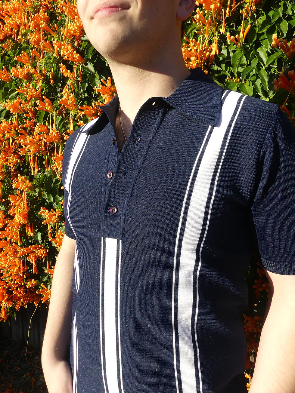 Thumbnail: 70's striped polo