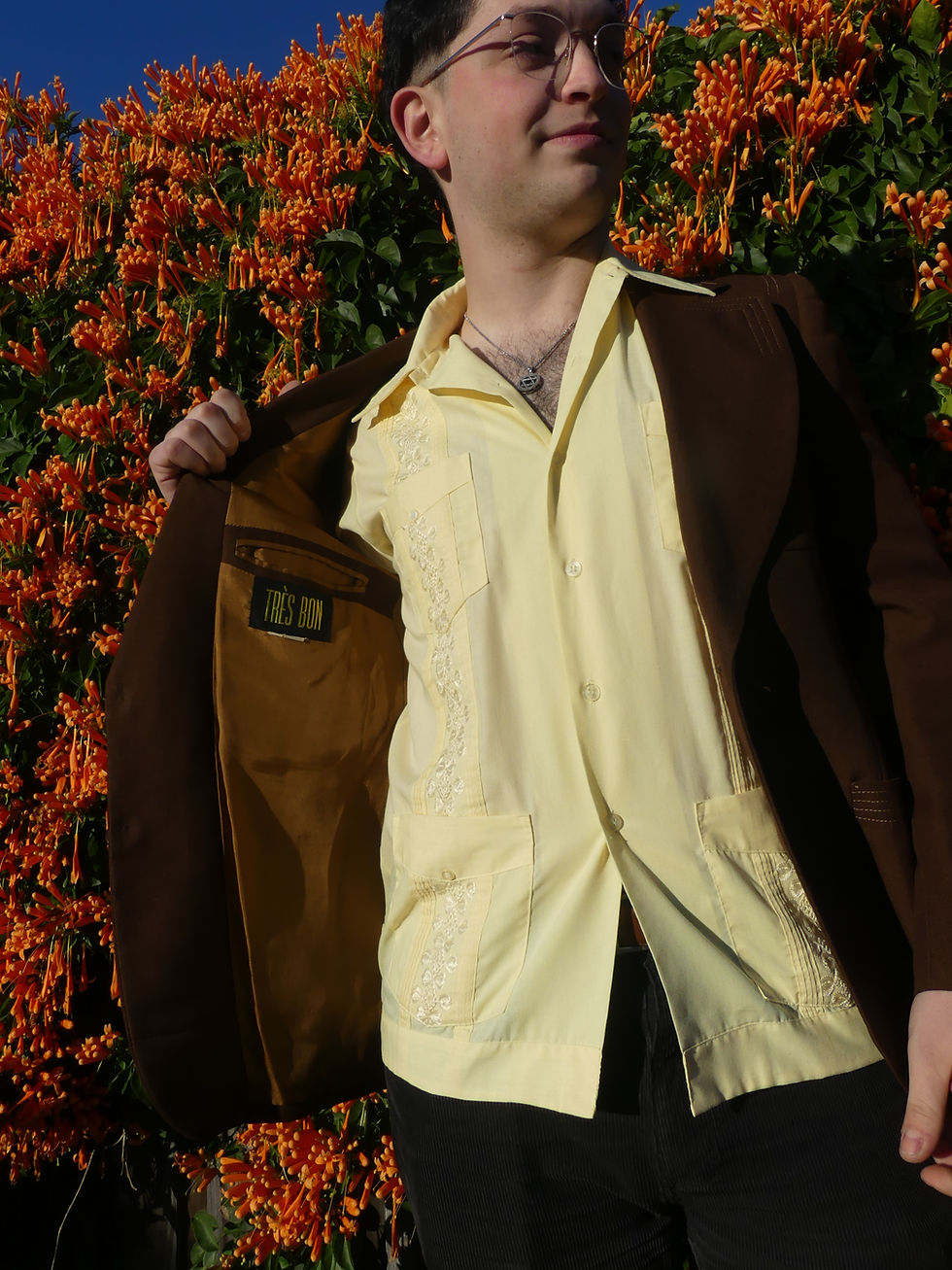 Thumbnail: 70's chocolate brown blazer