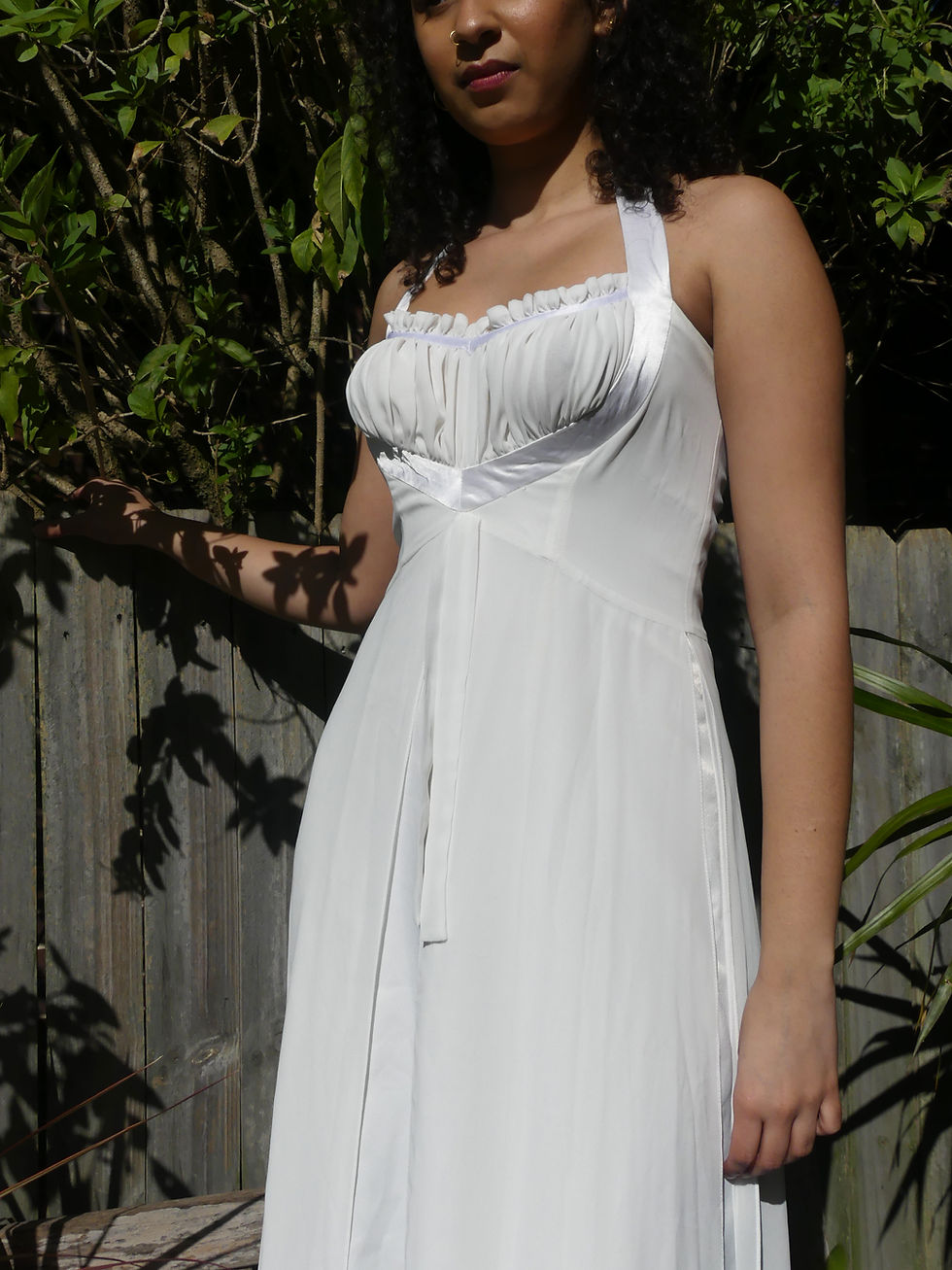 Thumbnail: 70's white maxi