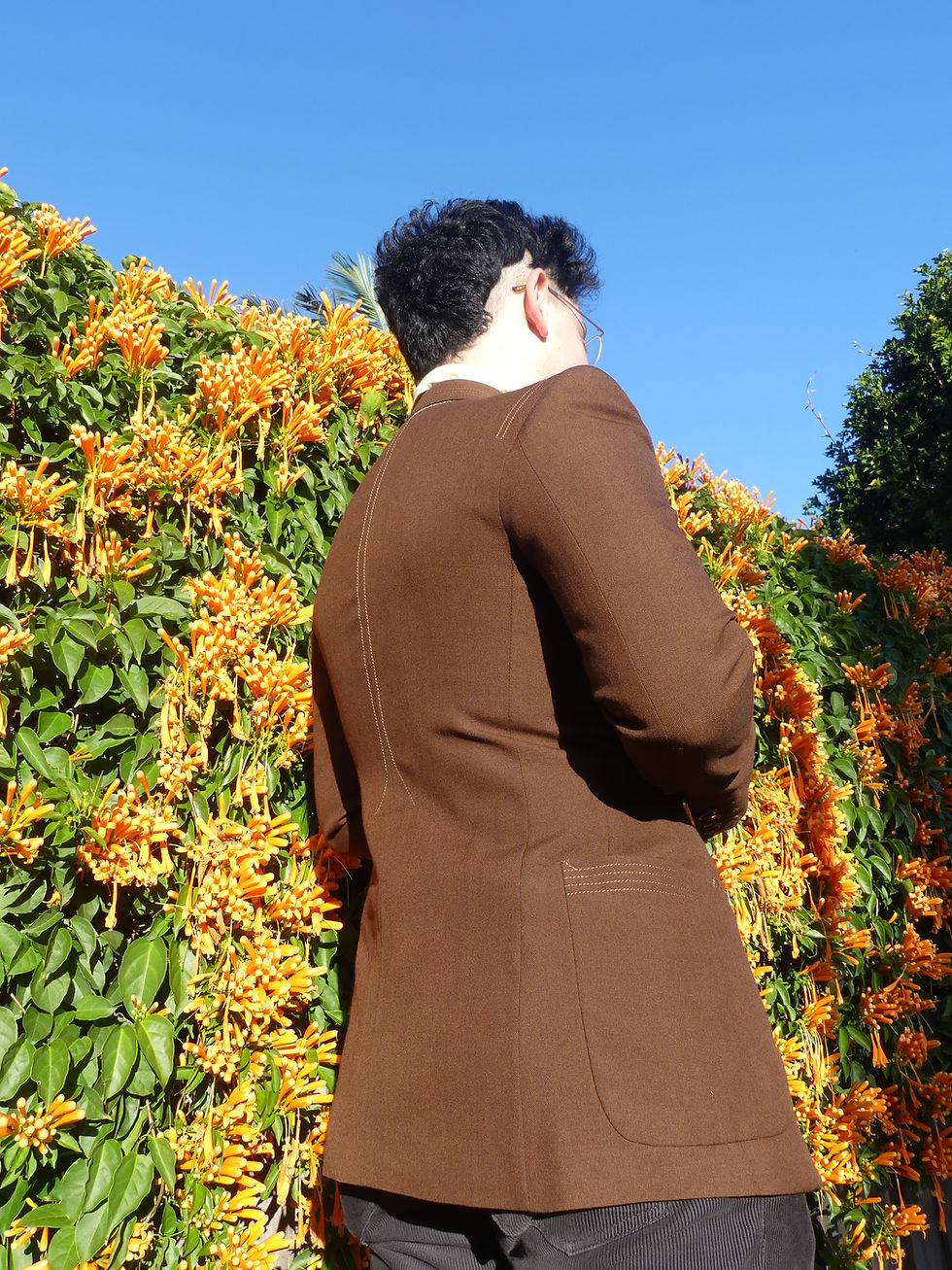 Thumbnail: 70's chocolate brown blazer
