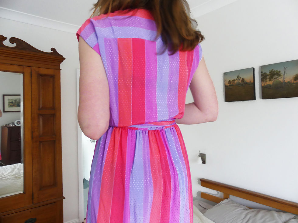 Thumbnail: 80's candy stripe dress