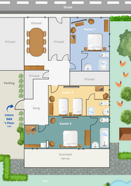 Plattegrond B&B