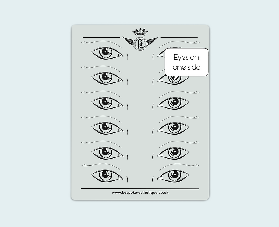 Miniatură: 'EYES DESIGN' PRACTISE INK-LESS LATEX -  (10pcs)