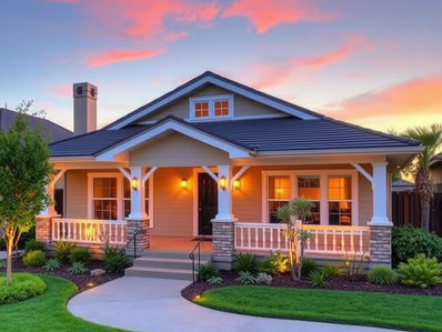 Sustainable luxury renovations featuring outdoor AI lighting in Pasadena.