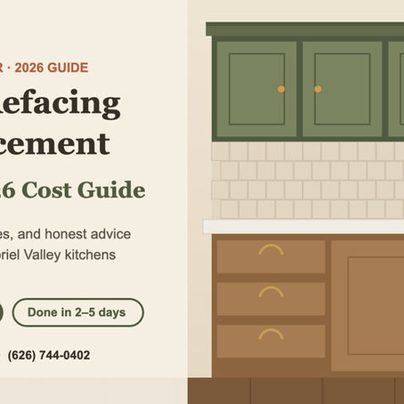 Cabinet Refacing vs. Replacement in Pasadena: 2026 Cost Guide