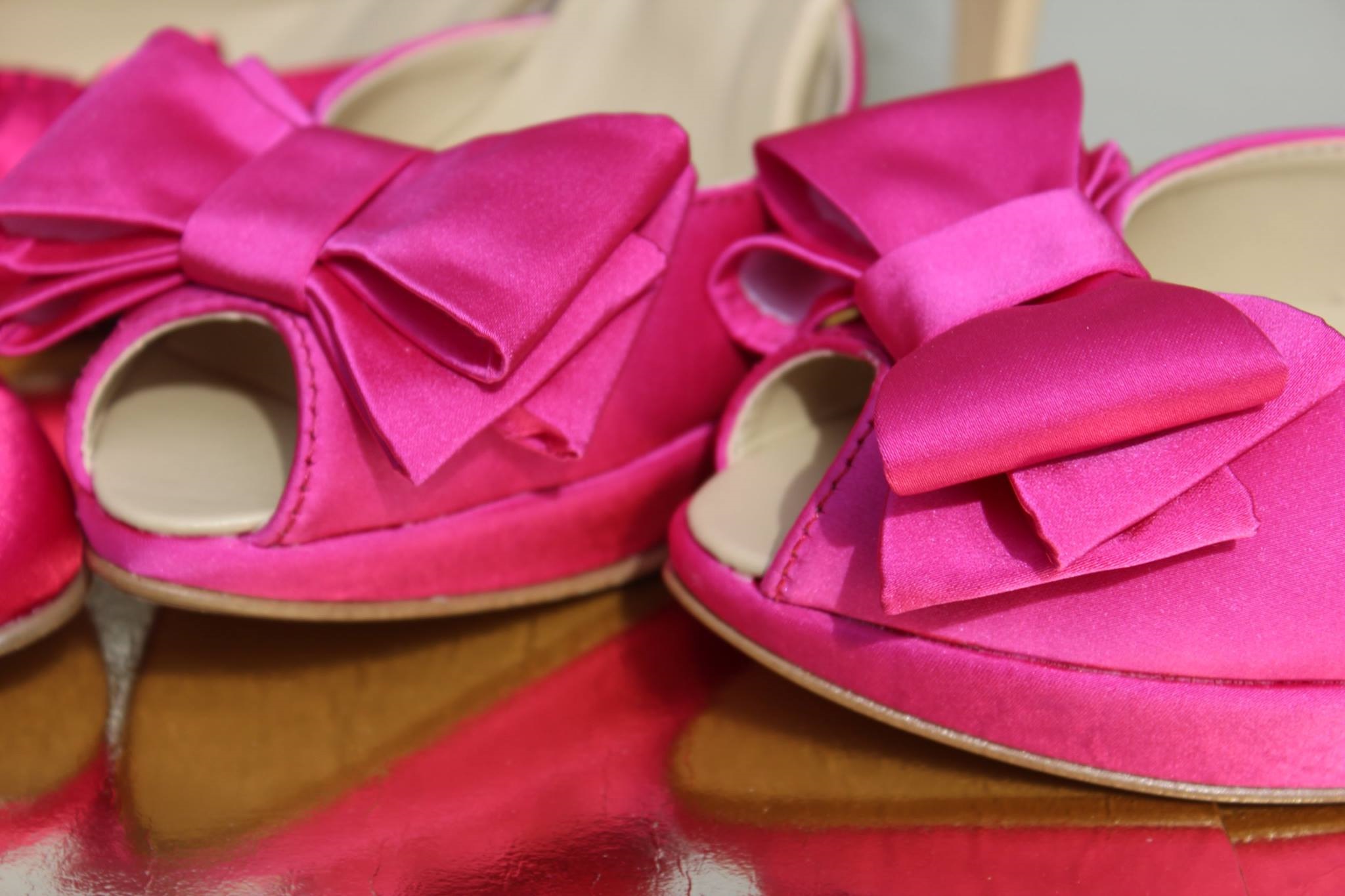 scarpe cerimonia fucsia