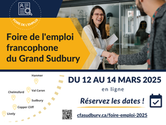 La Foire de l’emploi francophone du Grand Sudbury revient pour une troisième édition