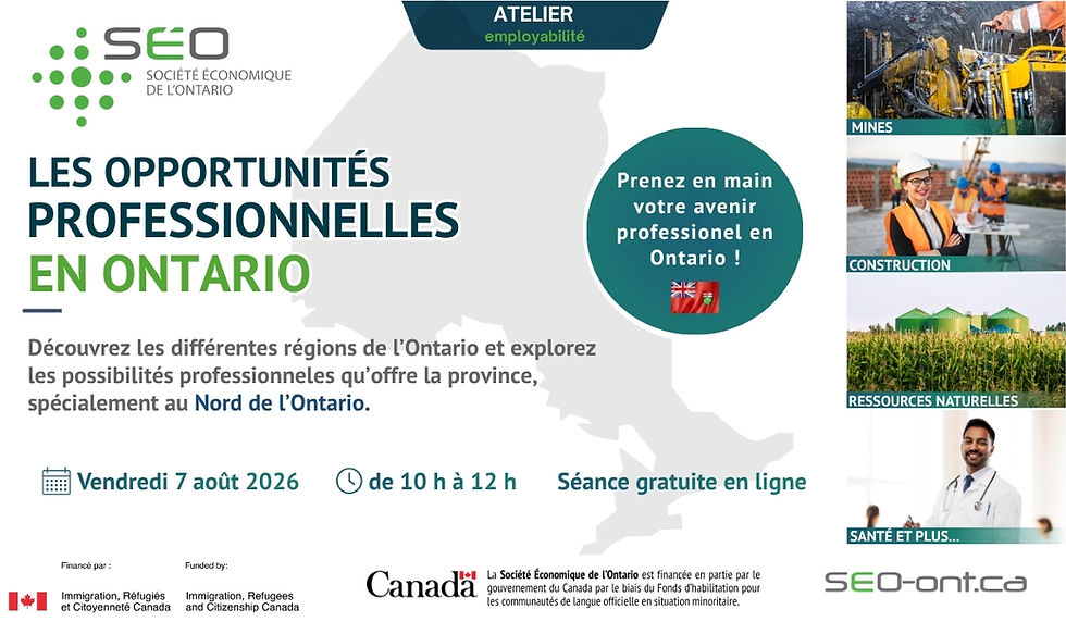 Explorez les possibilités professionnelles qui vous attendent en Ontario !