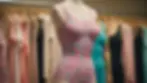 Eye-level view of a beautiful mastectomy swimsuit displayed on a mannequin