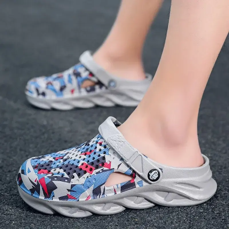 Miniatura: Flat Sandals Men Shoes EVA Slippers Garden Platform Sandals Man Summer Sandals N