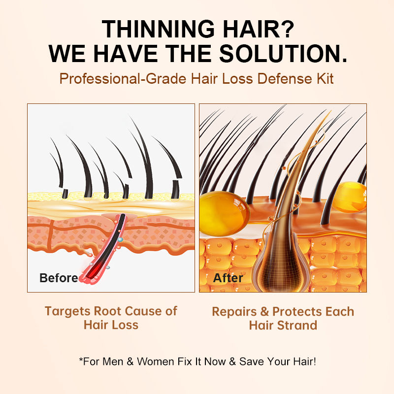 Miniatura: PURC Biotin Hair Growth Oil Shampoo Conditioner Sets Keratin Smoothing Hair Loss
