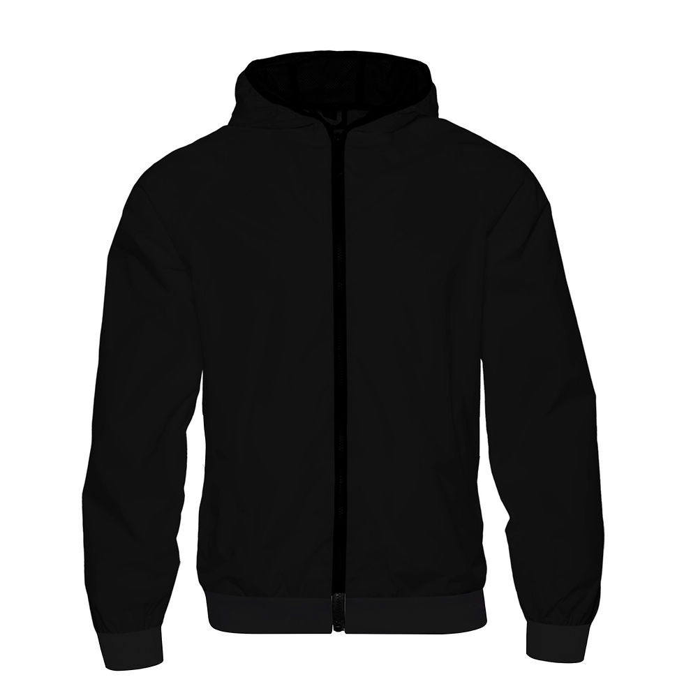 Miniatura: Unisex Windcut Jacket with Zipper and Lightweight Comfortable Hood from P to GG