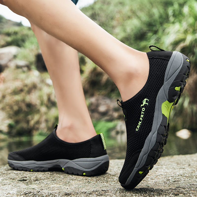 Miniatura: Fashion Summer Shoes Men Casual Shoes Mesh outdoor Breathable Slip-on Flats Men 