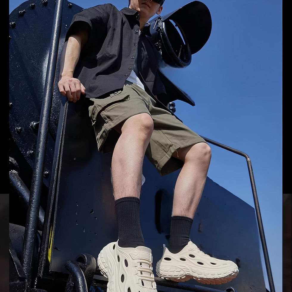Miniatura: Men's Summer Clogs for Outdoor Wear, Beach Shoes, Non-Slip, Odor-Resistant, Clos