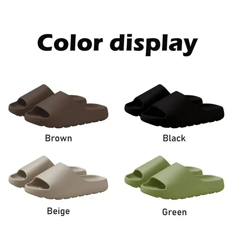 Miniatura: Coconut Slippers Cloud Thick-soled Sandals Summer Fashion Soft Bottom Beach Men 