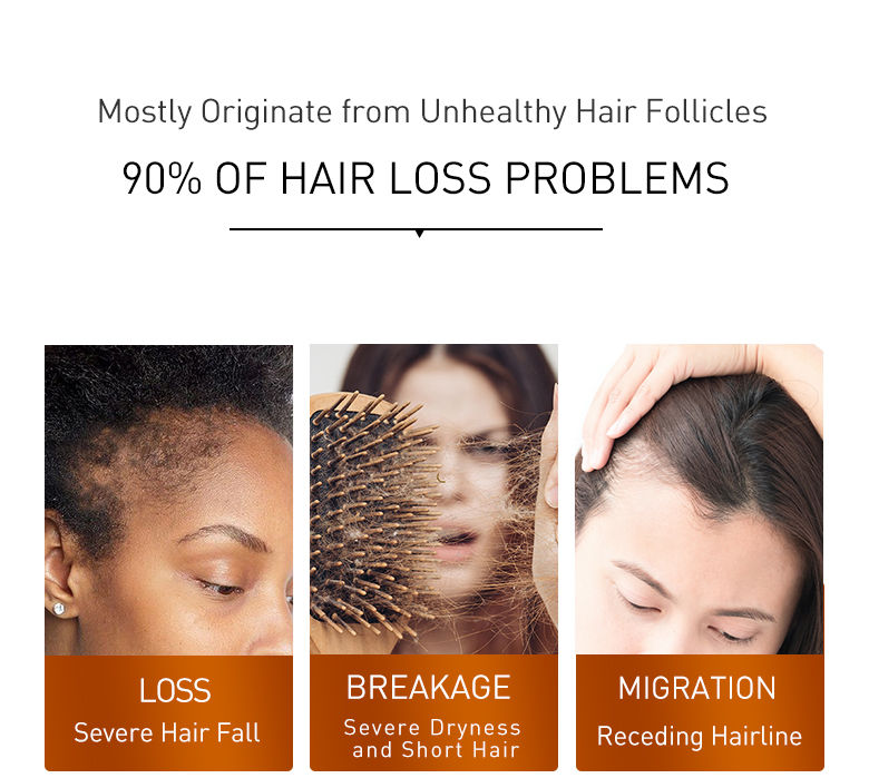 Miniatura: PURC Biotin Hair Growth Oil Shampoo Conditioner Sets Keratin Smoothing Hair Loss