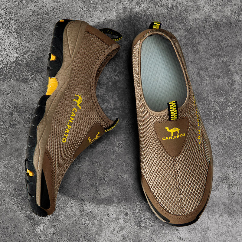 Miniatura: Fashion Summer Shoes Men Casual Shoes Mesh outdoor Breathable Slip-on Flats Men 