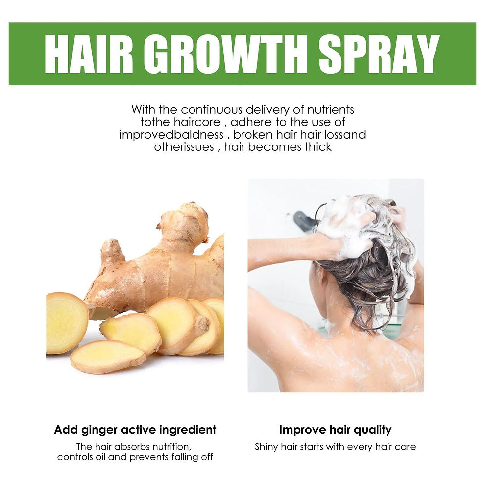 Miniatura: Fast Ginger Hair Growth Spray Roots Grow Anti Hair Loss Hair Regrowth Serum Scal