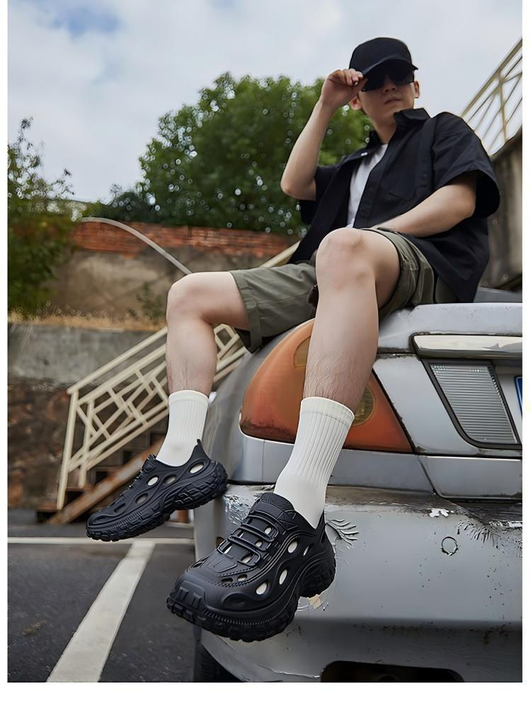 Miniatura: Men's Summer Clogs for Outdoor Wear, Beach Shoes, Non-Slip, Odor-Resistant, Clos