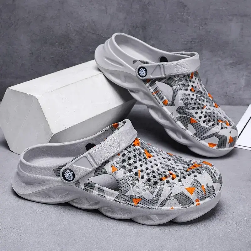 Miniatura: Flat Sandals Men Shoes EVA Slippers Garden Platform Sandals Man Summer Sandals N