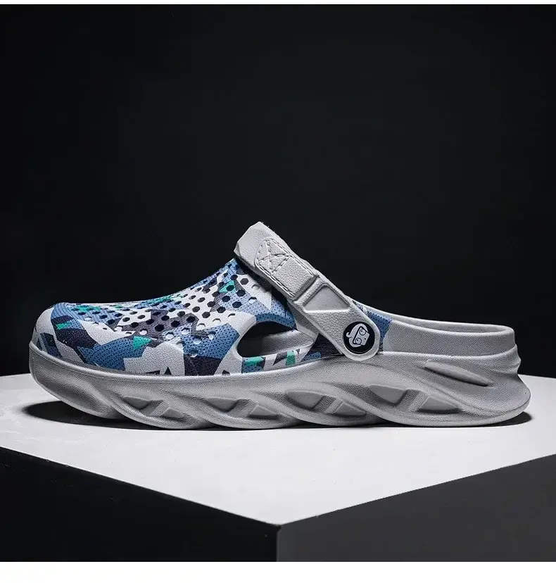 Miniatura: Flat Sandals Men Shoes EVA Slippers Garden Platform Sandals Man Summer Sandals N