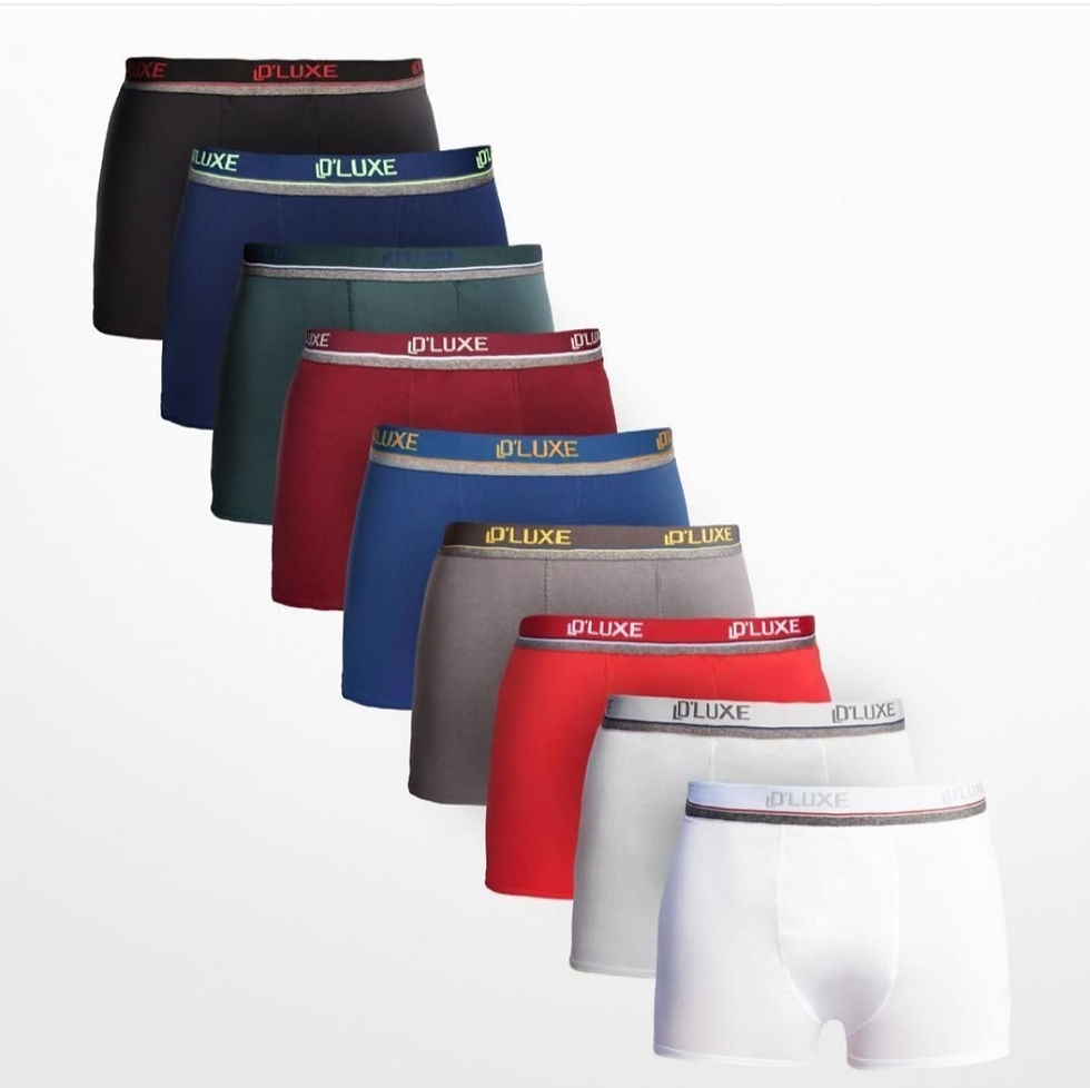 Miniatura: Kit 5 Cuecas Boxer Adulto Masculino Microfibra