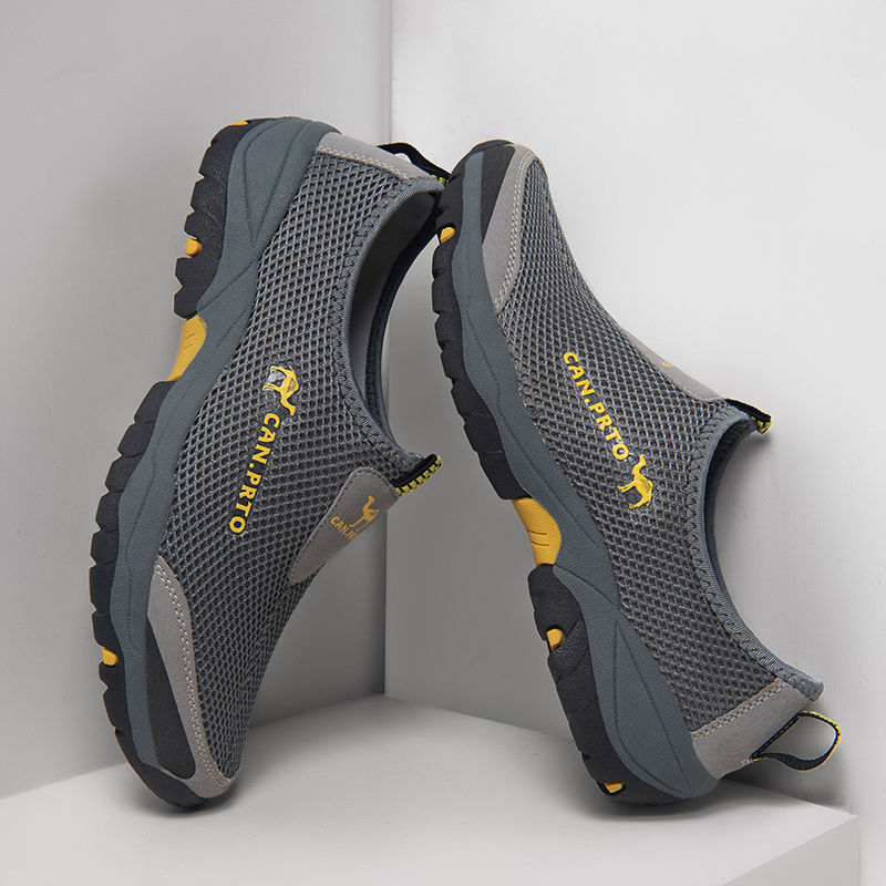 Miniatura: Fashion Summer Shoes Men Casual Shoes Mesh outdoor Breathable Slip-on Flats Men 