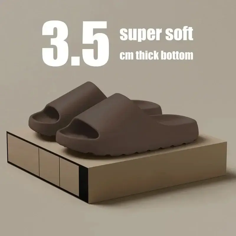 Miniatura: Coconut Slippers Cloud Thick-soled Sandals Summer Fashion Soft Bottom Beach Men 