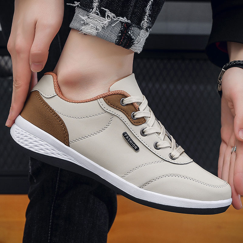 Miniatura: 2025 Men Shoes Spring Autumn Waterproof Walking Sneakers Leisure Male Leather Sp