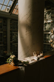 annapolis bride's wedding details captured in direct light at the Graduate Hotel Annapolis