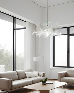 LUVI pendant lights _TUTU_white in modern living room design