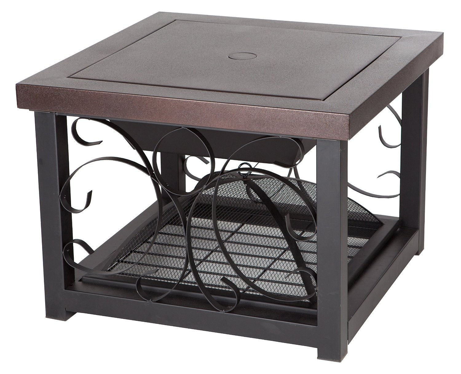 Fire Sense Cocktail Table Fire Pit, Bronze Finish