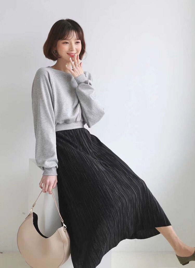 Thumbnail: 正韓 光澤棉t連身洋