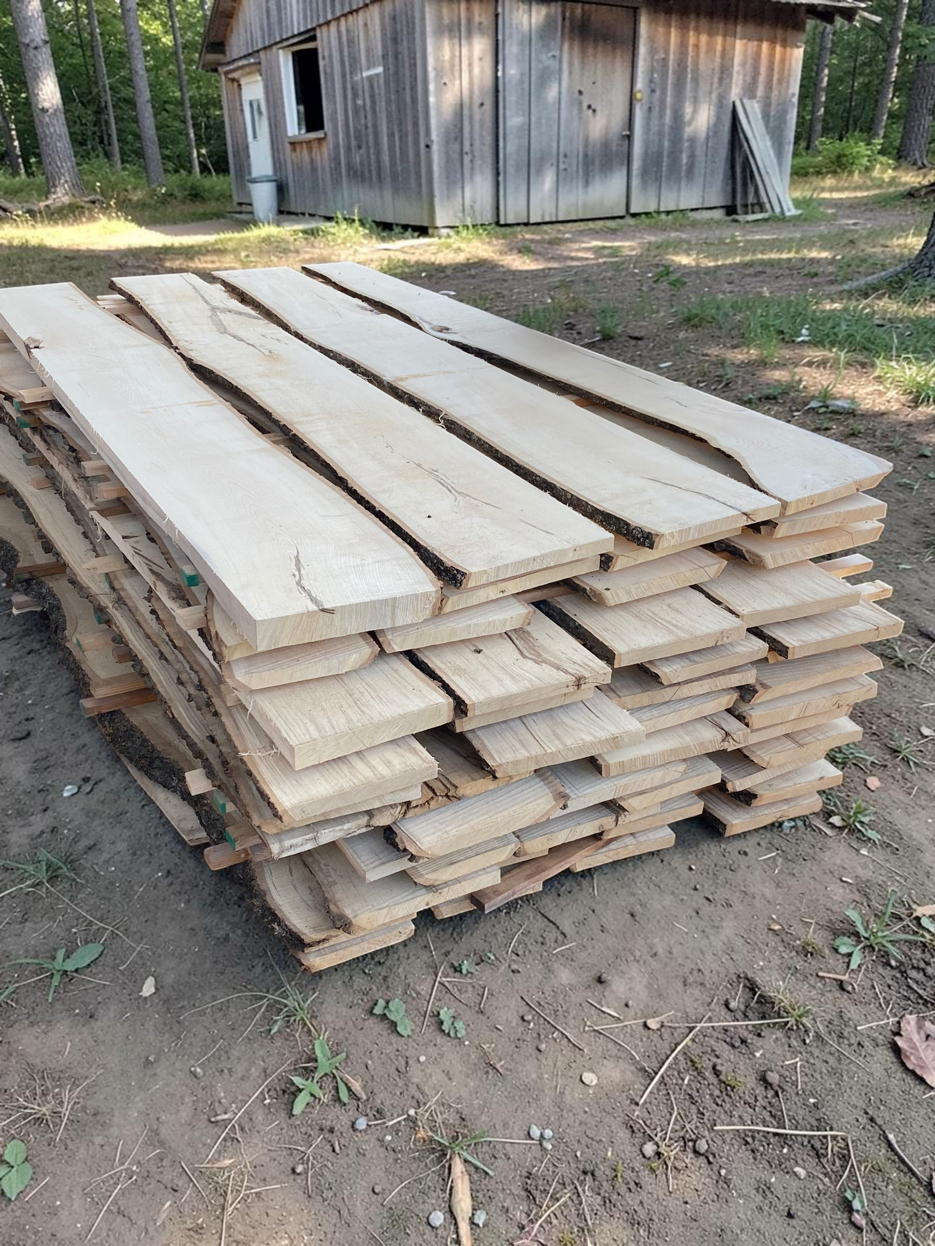 Custom sawmilling and rough cut lumber, cut for your needs