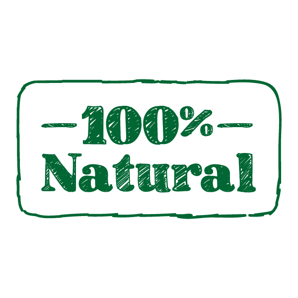 100% Natural Badge
